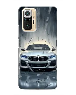 Чехол для Xiaomi Redmi Note 10 Pro с картинкой «BMW в свете фар»