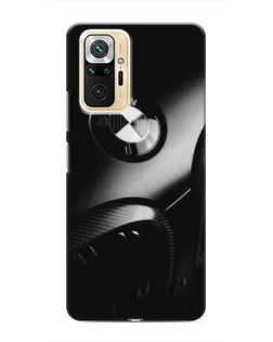 Чехол для Xiaomi Redmi Note 10 Pro с картинкой «Эмблема BMW — макро»