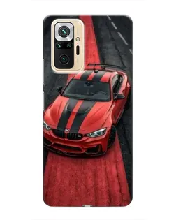 Чехол для Xiaomi Redmi Note 10 Pro с картинкой «BMW на красной дорожке»