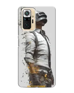 Чехол для Xiaomi Redmi Note 10 Pro с картинкой «PUBG — боец в пыли»