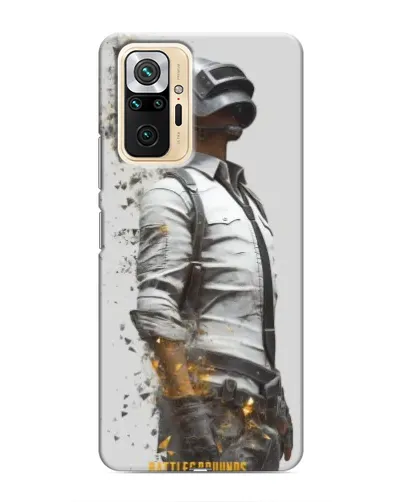 Чехол для Xiaomi Redmi Note 10 Pro с картинкой «PUBG — боец в пыли»