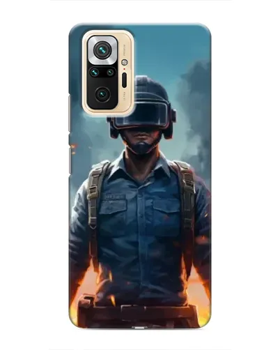 Чехол для Xiaomi Redmi Note 10 Pro с картинкой «PUBG — реалистичный герой»