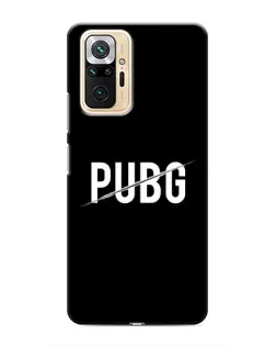 Чехол для Xiaomi Redmi Note 10 Pro с картинкой «PUBG — белый логотип»