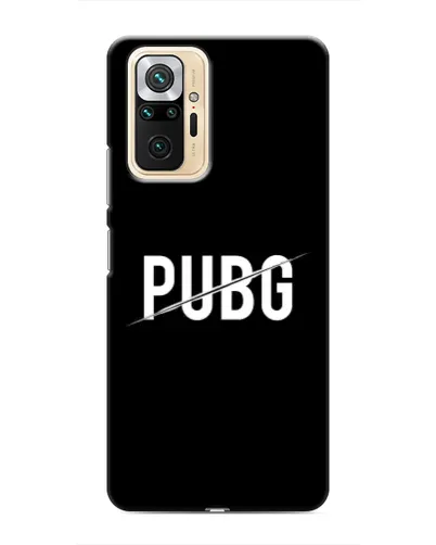 Чехол для Xiaomi Redmi Note 10 Pro с картинкой «PUBG — белый логотип»