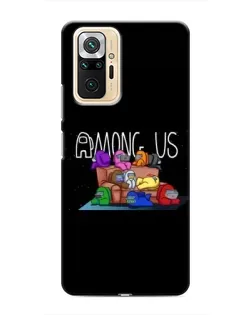 Чехол для Xiaomi Redmi Note 10 Pro с картинкой «Логотип Among Us»