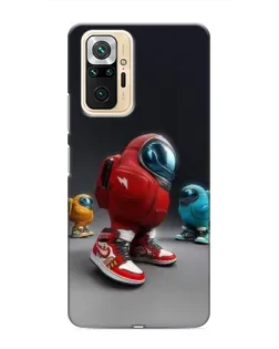 Чехол для Xiaomi Redmi Note 10 Pro с картинкой «Among Us — 3D стиль»