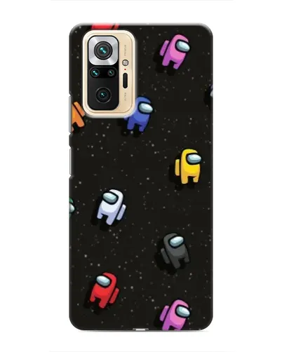 Чехол для Xiaomi Redmi Note 10 Pro с картинкой «Космический паттерн Among Us»