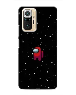 Чехол для Xiaomi Redmi Note 10 Pro с картинкой «Красный Among Us»