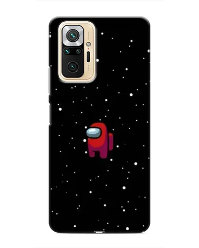 Чехол для Xiaomi Redmi Note 10 Pro с картинкой «Красный Among Us»