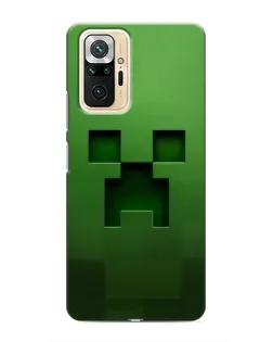 Чехол для Xiaomi Redmi Note 10 Pro с картинкой «Крипер микро-дизайн»