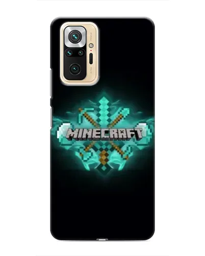 Чехол для Xiaomi Redmi Note 10 Pro с картинкой «Minecraft Diamond лого» Чехол для Xiaomi Redmi Note 10 Pro с картинкой «Minecraft Diamond лого»