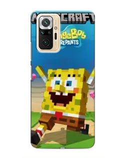 Чохол для Xiaomi Redmi Note 10 Pro з картинкою «Губка Боб Minecraft» Чохол для Xiaomi Redmi Note 10 Pro з картинкою «Губка Боб Minecraft»
