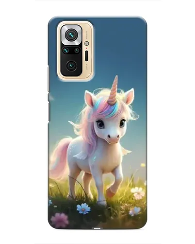 Чехол для Xiaomi Redmi Note 10 Pro с картинкой «Единорог на поляне»