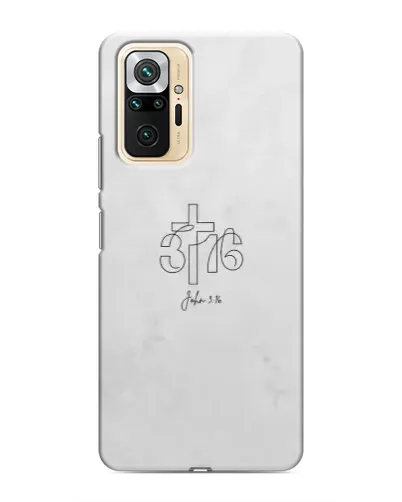 Чехол для Xiaomi Redmi Note 10 Pro с картинкой «Иоанна 3:16 Крест»