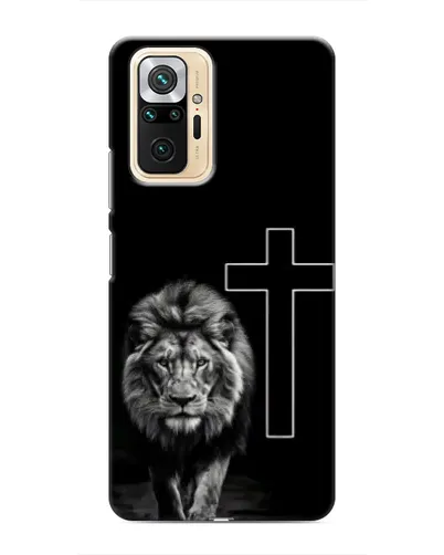 Чехол для Xiaomi Redmi Note 10 Pro с картинкой «Лев и Крест»