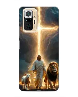 Чехол для Xiaomi Redmi Note 10 Pro с картинкой «Лев Иуды и Свет»