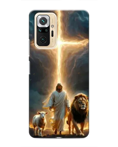 Чехол для Xiaomi Redmi Note 10 Pro с картинкой «Лев Иуды и Свет»