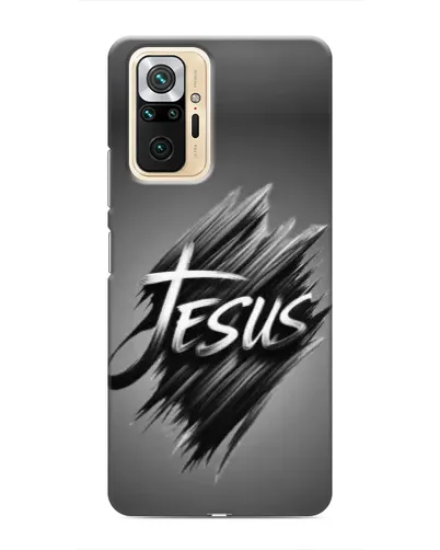 Чехол для Xiaomi Redmi Note 10 Pro с картинкой «Надпись Jesus Graffiti»