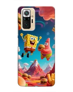 Чехол для Xiaomi Redmi Note 10 Pro с картинкой «Космический фастфуд»