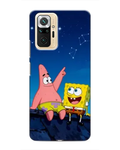 Чехол для Xiaomi Redmi Note 10 Pro с картинкой «Губка Боб и Патрик ночью» Чехол для Xiaomi Redmi Note 10 Pro с картинкой «Губка Боб и Патрик ночью»