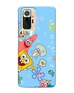 Чехол для Xiaomi Redmi Note 10 Pro с картинкой «Веселые пузырьки»