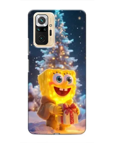 Чехол для Xiaomi Redmi Note 10 Pro с картинкой «Рождественский Спанч Боб» Чехол для Xiaomi Redmi Note 10 Pro с картинкой «Рождественский Спанч Боб»