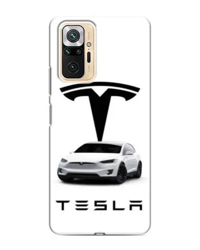 Чохол для Xiaomi Redmi Note 10 Pro з картинкою «Tesla White Style» Чохол для Xiaomi Redmi Note 10 Pro з картинкою «Tesla White Style»