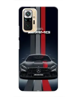 Чохол для Xiaomi Redmi Note 10 Pro з картинкою «Mercedes — білий карбон»