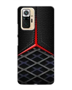 Чехол для Xiaomi Redmi Note 10 Pro с картинкой «Mercedes Carbon Grid»