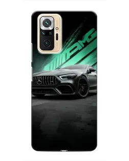 Чехол для Xiaomi Redmi Note 10 Pro с картинкой «Темный Mercedes AMG»