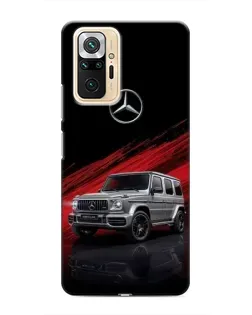 Чехол для Xiaomi Redmi Note 10 Pro с картинкой «Mercedes G-Class красный»