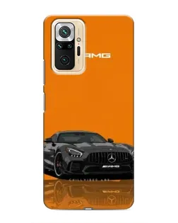 Чехол для Xiaomi Redmi Note 10 Pro с картинкой «Оранжевый Mercedes AMG»