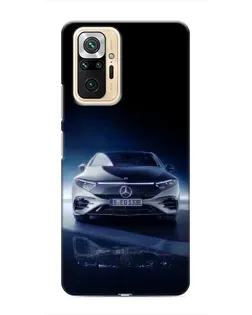 Чехол для Xiaomi Redmi Note 10 Pro с картинкой «Ночной Mercedes EQ»