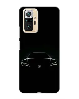 Чохол для Xiaomi Redmi Note 10 Pro з картинкою «Mercedes — силует авто» Чохол для Xiaomi Redmi Note 10 Pro з картинкою «Mercedes — силует авто»