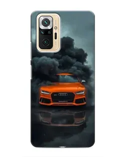 Чохол для Xiaomi Redmi Note 10 Pro з картинкою «Audi у хмарах диму»
