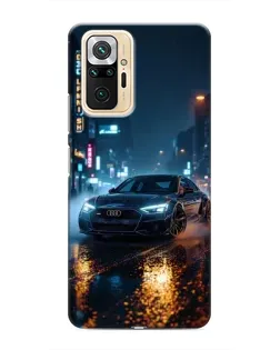 Чохол для Xiaomi Redmi Note 10 Pro з картинкою «Нічне місто та Audi»