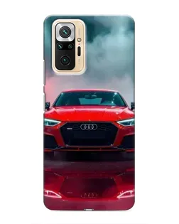 Чохол для Xiaomi Redmi Note 10 Pro з картинкою «Audi RS — червоний стиль»