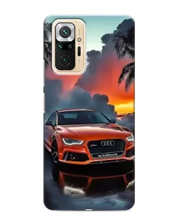 Чохол для Xiaomi Redmi Note 10 Pro з картинкою «Audi — захід сонця»