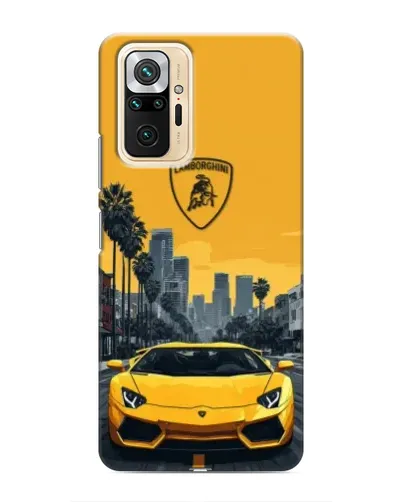 Чохол для Xiaomi Redmi Note 10 Pro з картинкою «Жовтий Lamborghini місто» Чохол для Xiaomi Redmi Note 10 Pro з картинкою «Жовтий Lamborghini місто»