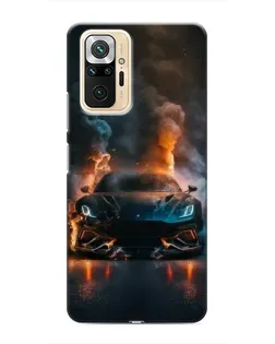 Чохол для Xiaomi Redmi Note 10 Pro з картинкою «Lamborghini димна естетика»