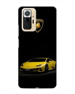 Чохол для Xiaomi Redmi Note 10 Pro з картинкою «Lamborghini жовтий акцент»