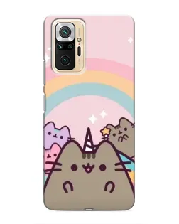 Чехол для Xiaomi Redmi Note 10 Pro с картинкой «Единорог Pusheen»