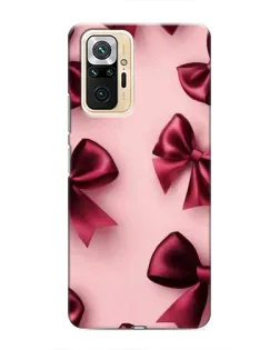 Чехол для Xiaomi Redmi Note 10 Pro с картинкой «Бордовый атлас»
