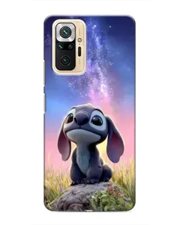 Чехол для Xiaomi Redmi Note 10 Pro с картинкой «Стич на рассвете»