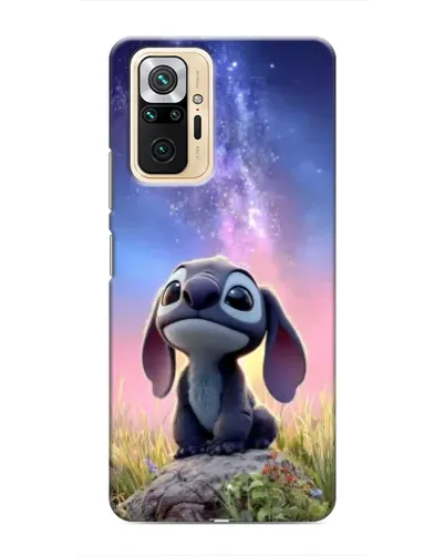 Чехол для Xiaomi Redmi Note 10 Pro с картинкой «Стич на рассвете»