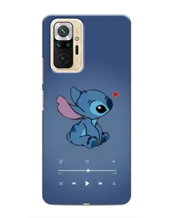 Чехол для Xiaomi Redmi Note 10 Pro с картинкой «Музыкальный Stitch»
