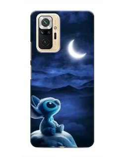 Чехол для Xiaomi Redmi Note 10 Pro с картинкой «Лунная ночь Стича»