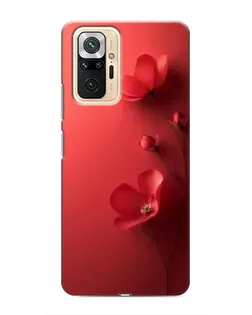 Чехол для Xiaomi Redmi Note 10 Pro с картинкой «Маковые соцветия»