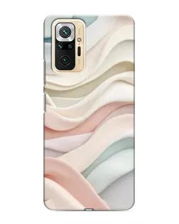 Чехол для Xiaomi Redmi Note 10 Pro с картинкой «Пастельные нежные волны»