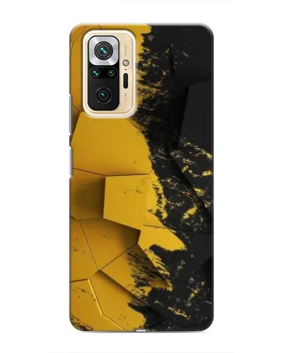 Чехол для Xiaomi Redmi Note 10 Pro с картинкой «Золотые осколки геометрии»